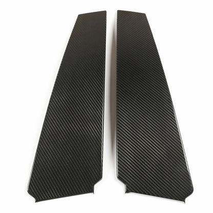 Real Carbon Fiber Window B Pillar Trim For Maserati Ghibli Quattroporte 2014-24 4