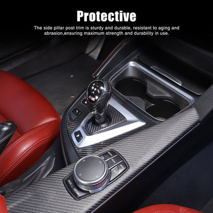 Real Carbon Fiber Center Console Panel Trim Set For BMW M3/M4 F80/F82 2014-2019 14