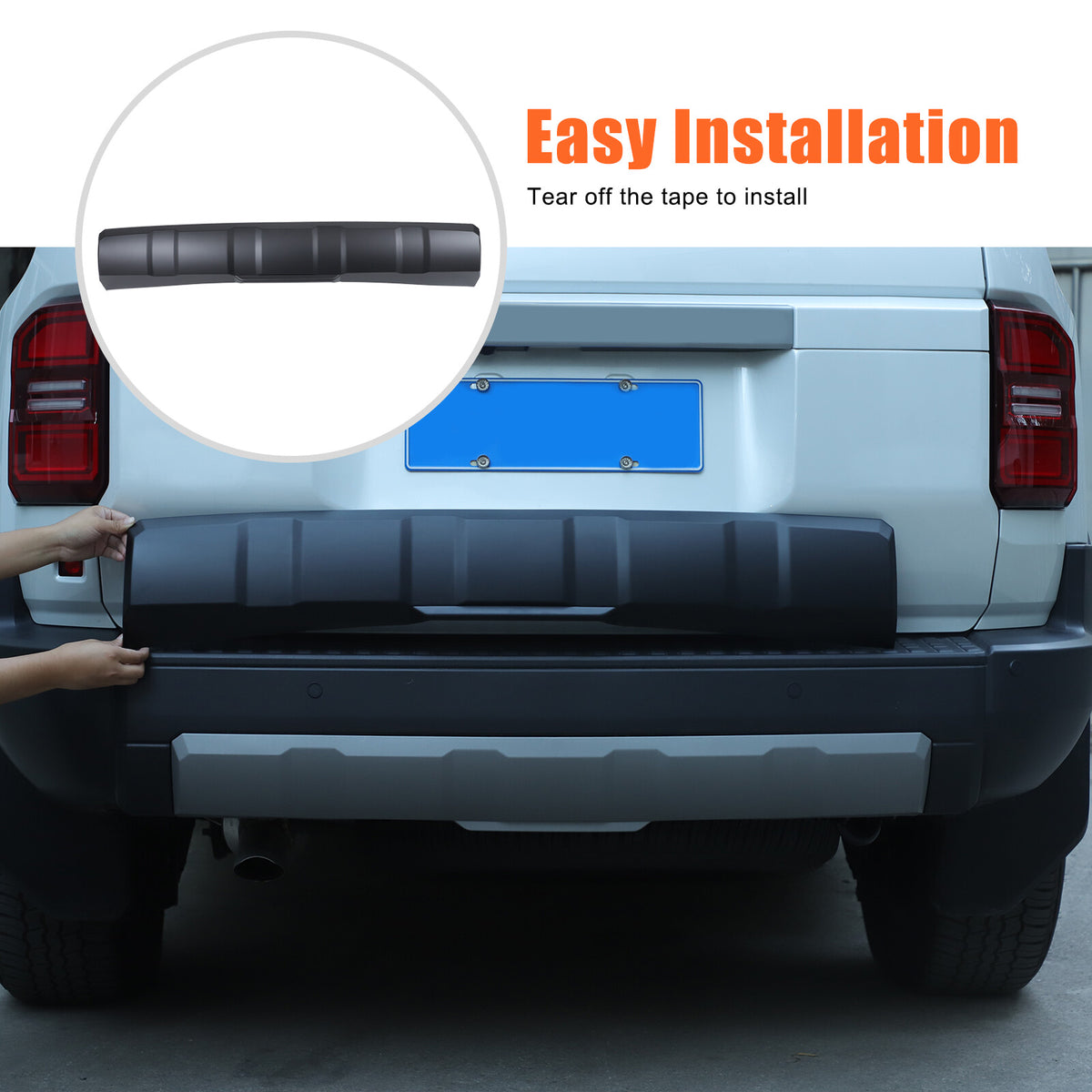 Matte Black Rear Bumper Spoiler Guard For Toyota Land Cruiser LC250 24+ 13