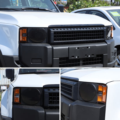 Black Smoked Front Headlight Lens Cover For Toyota Land Cruiser LC250 24+ US 15