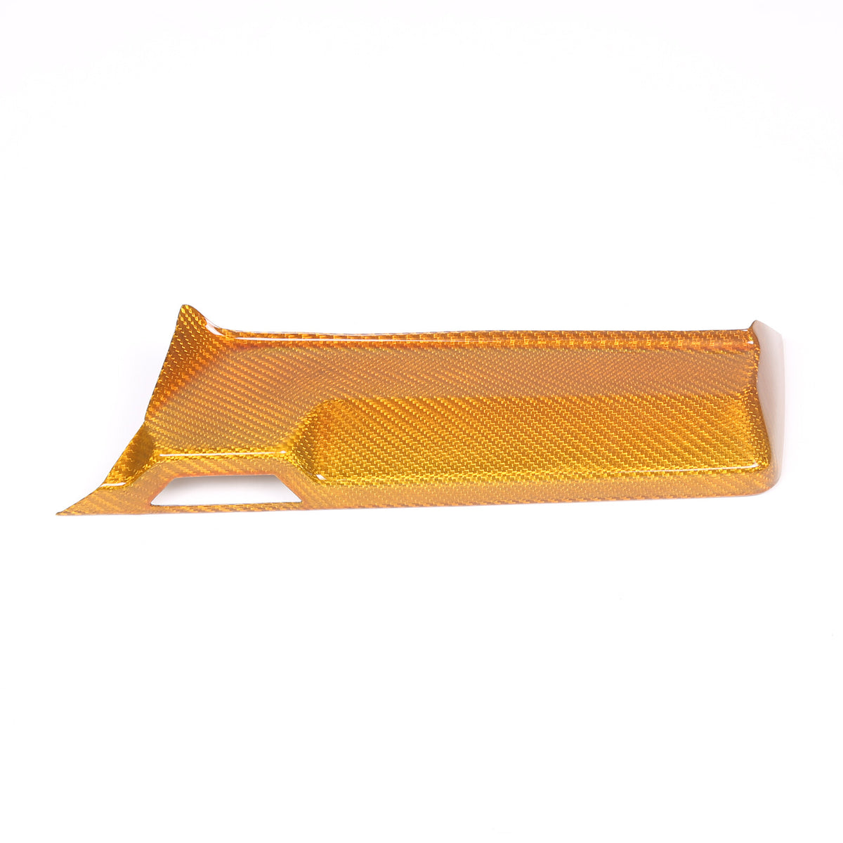 Yellow Carbon Fiber Center Console Screen Back Frame Trim For Corvette C8 20-25 13