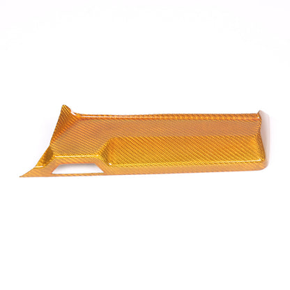 Yellow Carbon Fiber Center Console Screen Back Frame Trim For Corvette C8 20-25 13