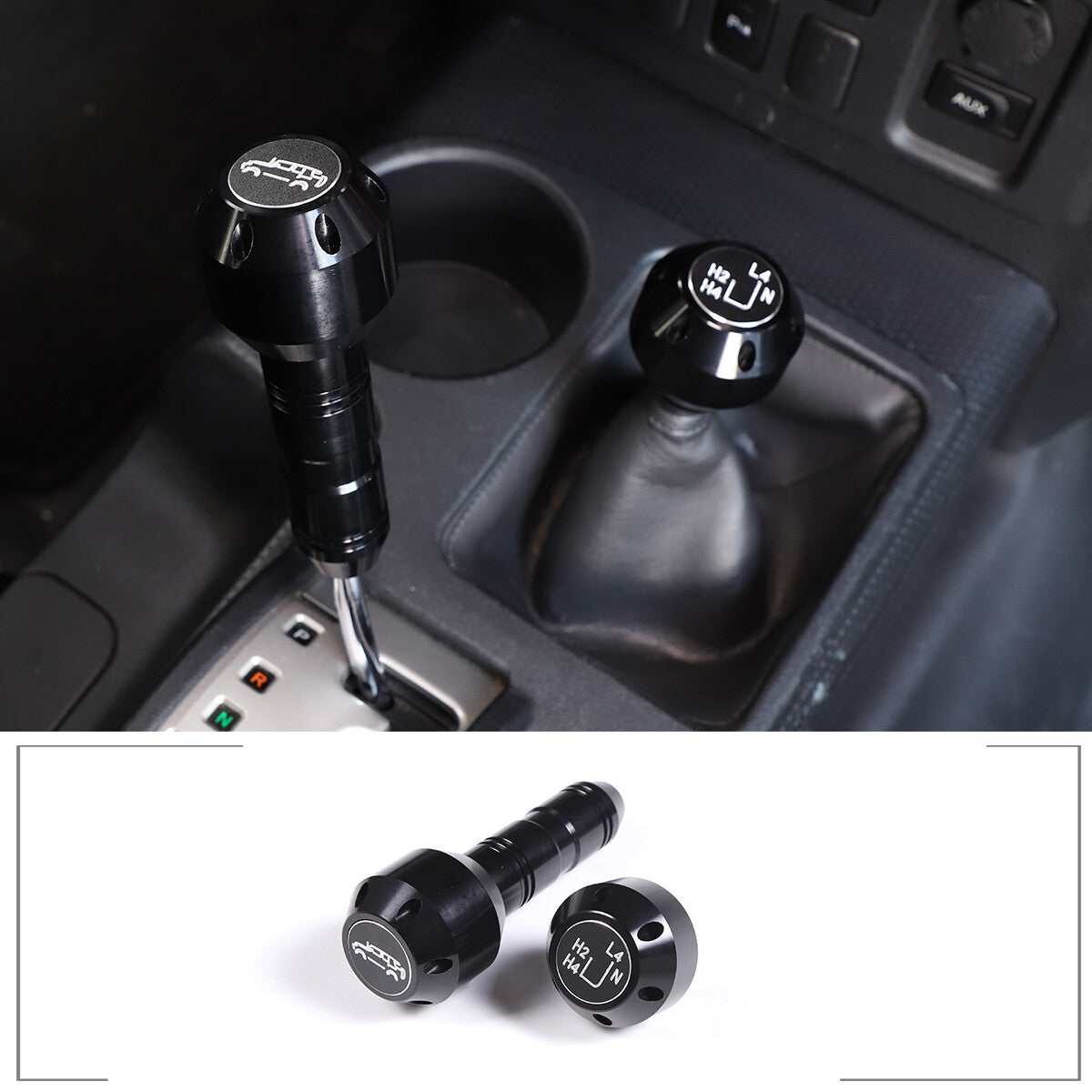 Replacement Black Aluminum Alloy Gear Shift Knob For Toyota FJ Cruiser 07-21 US 5