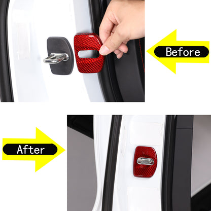 Red Real Carbon Fiber Full Interior Set Decor Trim Kit for Corvette C8 20-25 - Styles 36-40 30