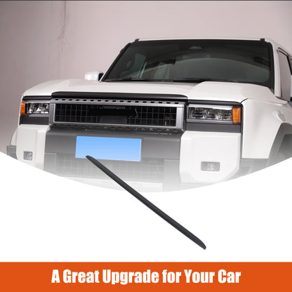Matt Black Front Grille Upper Engine Hood Trim For Toyota Land Cruiser LC250 24+ 4