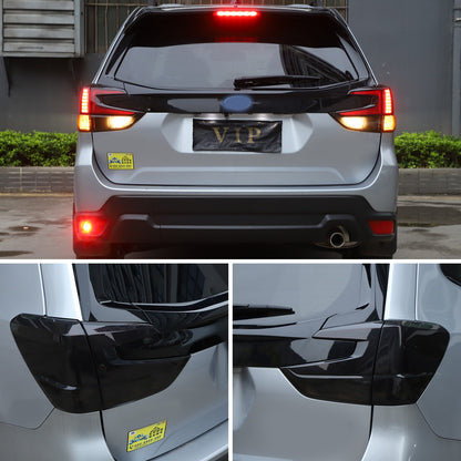Transparent Gray ABS Tail Light Smoked Cover Trim For Subaru Forester SL 2019-24 17
