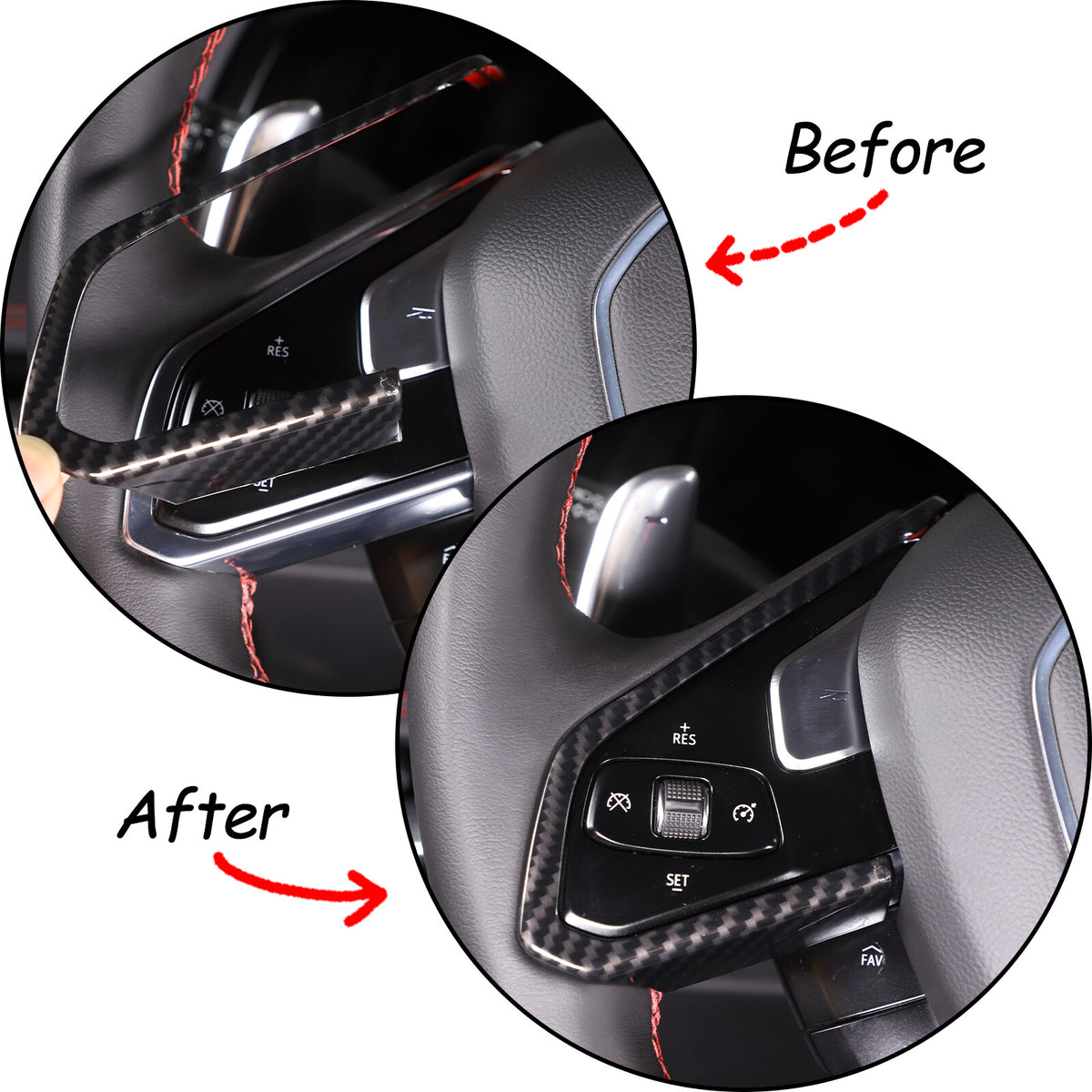 Carbon Fiber ABS Interior Full Decor Cover Trim Kit For Corvette C8 2020-2025 - Styles 6-10 9