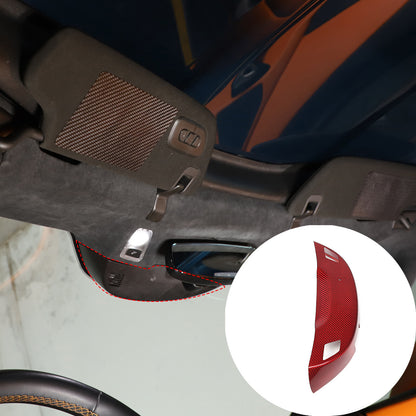 Real Carbon Fiber Inner Rearview Mirror Base Cover Trim For Corvette C7 2014-19 2