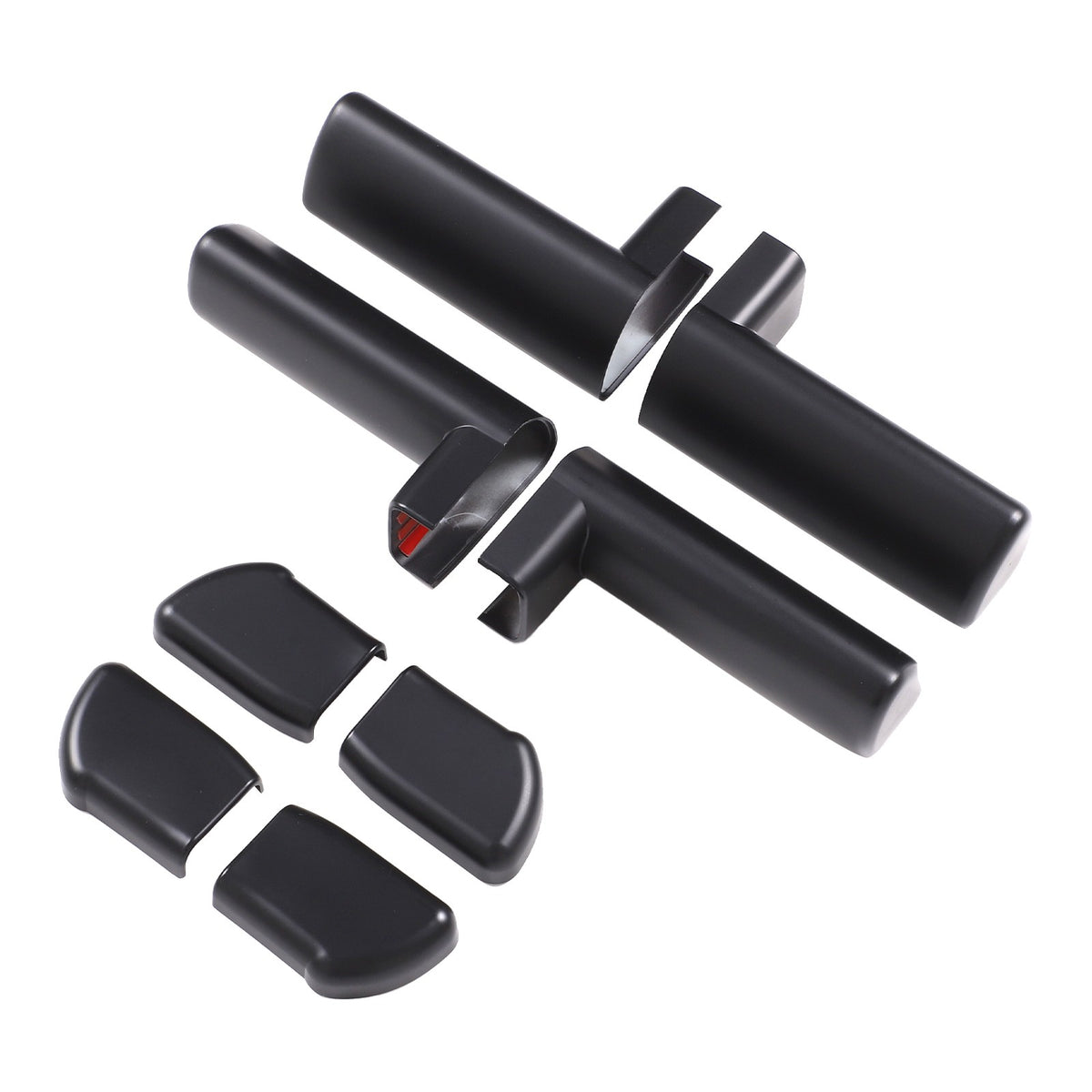 Matte Black ABS Interior Door Handle Cover Trim For Hummer H2 2003-2007 12