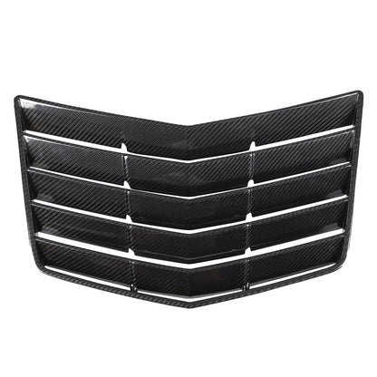 Real Carbon Fibe Front Bumper Hood Vent Louver Cover Kit For Corvette C7 2014-19 8