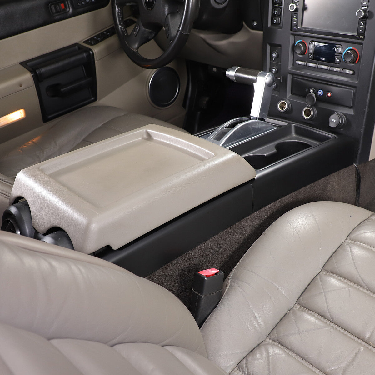Matte Black Interior Gear Shift Panel Side Trim Cover For Hummer H2 2003-2007 9