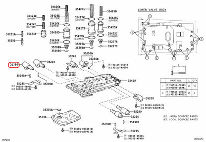 Toyota LEXUS Genuine SOLENOID ASSY LINE PRESSURE CONTROL 35290-34010 OEM Japan 3