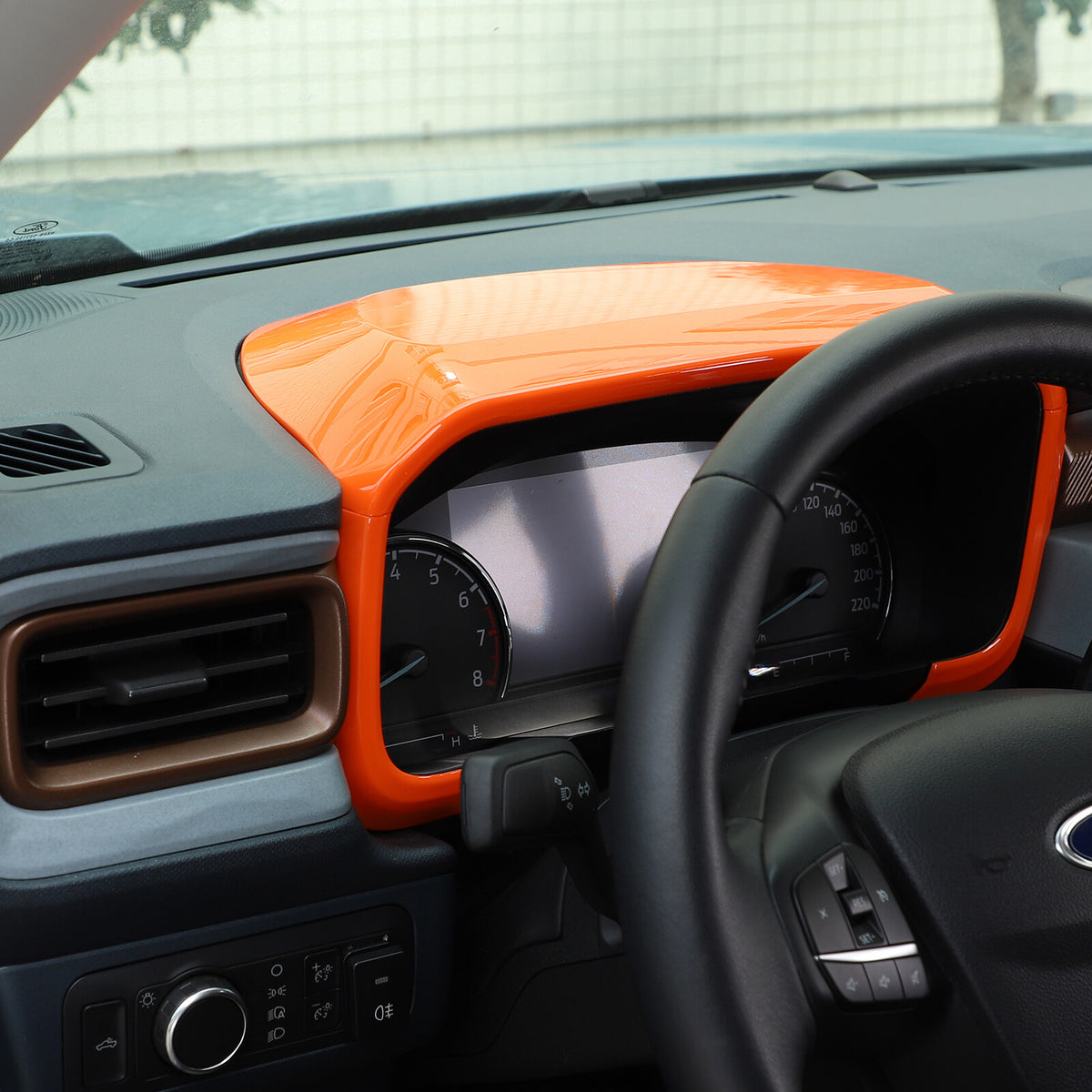 For Ford Maverick 2022-2023 Orange Dashboard Instrument Panel Frame Cover Trim 7