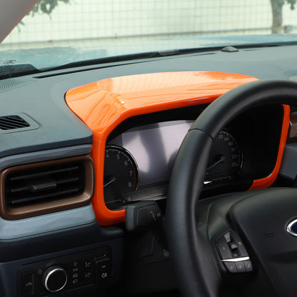 For Ford Maverick 2022-2023 Orange Dashboard Instrument Panel Frame Cover Trim 7