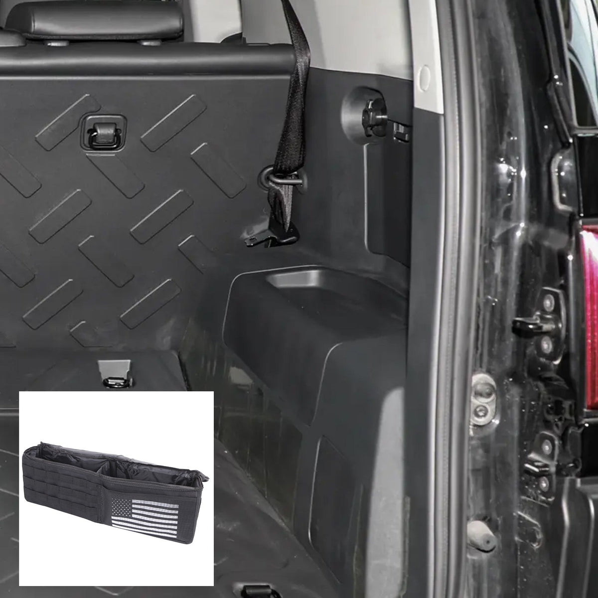USA Flag Rear Trunk Right Side Storage Box For Toyota FJ Cruiser 2007-2021 2