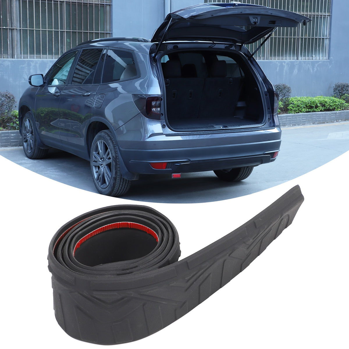 External Rear Bumper Guard Protector Trim For Honda Pilot 2016-2022 US 9