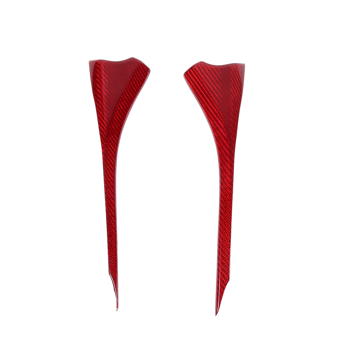 Red Real Carbon Fiber Interior Window Upper Door Panel trim For Corvette C8 20+ 14