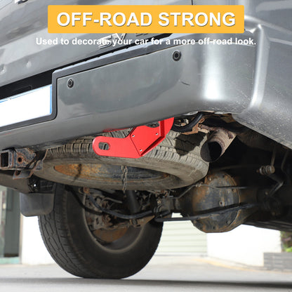 Red Steel Rear Bumper Left & Right Tow Hook Rescue For Nissan Titan 2016-23 6