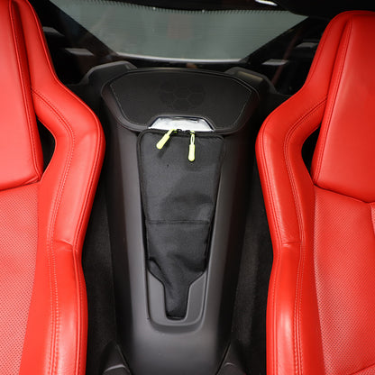Center Console Waterfall Wireless Charger Seat Storage Bag For Corvette C8 20-26 4