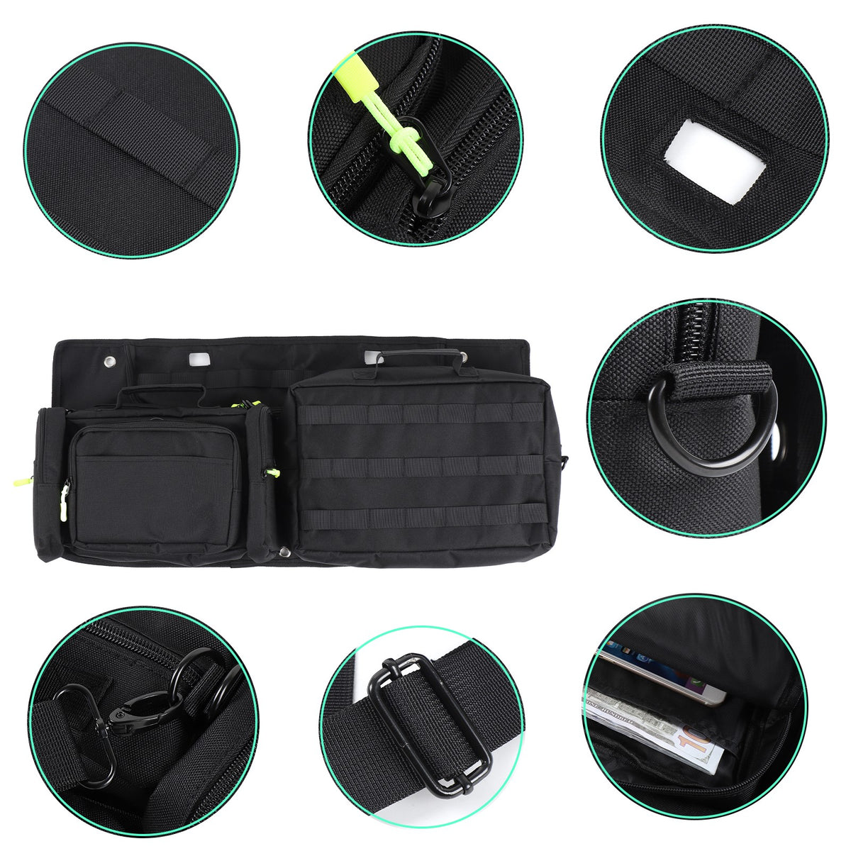 Cargo Rear Door Tailgate Trunk Storage Bag For Land Rover Defender L663 2020+ 4