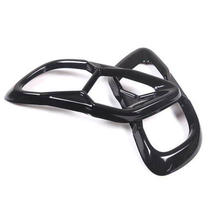 Black Rear Tail Pipe Cover Trim For BMW X5 X6 X7 M60 2019+ 9