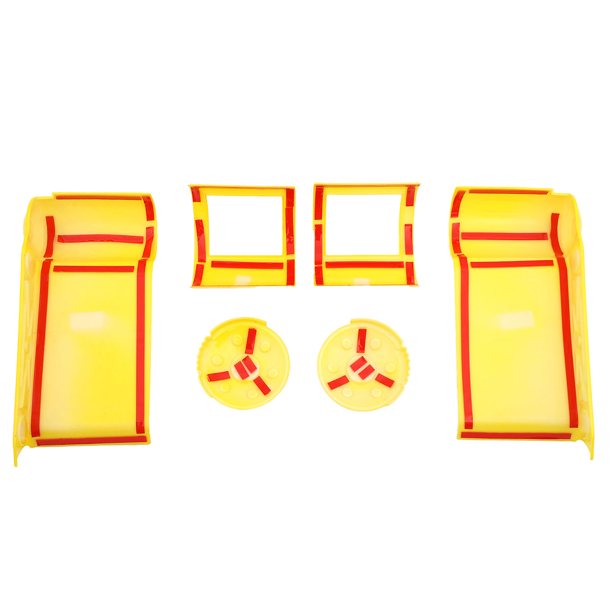 Yellow ABS Interior Center Console Trim Cover for Toyota FJ Cruiser 2007-2021 70