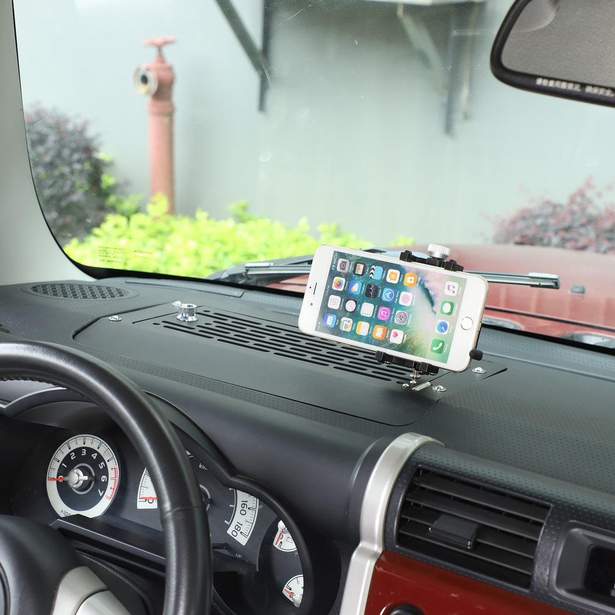 Off-Road Phone Holder with Dashboard Password Box For Toyota FJ Cruiser 2007-21 17