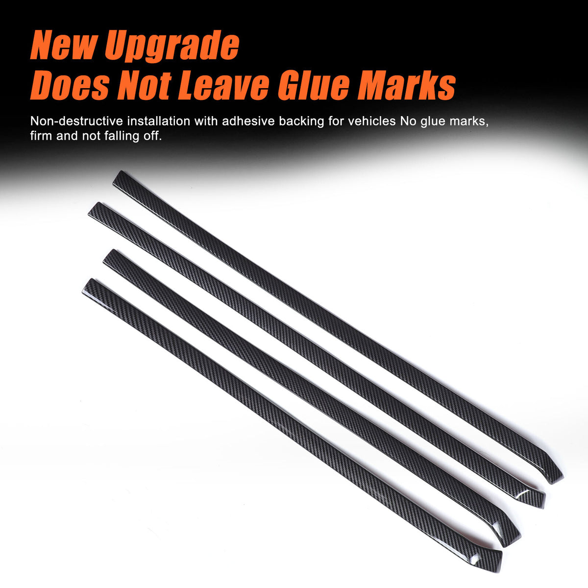ABS Carbon fiber Interior door panel Trim Strip Cover For Toyota Tacoma 2024+ 14