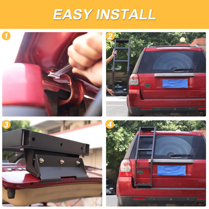 Off-Road Rear Hatch Tailgate Ladder For LR Freelander 2 LR2 L359 2007-15 US 16