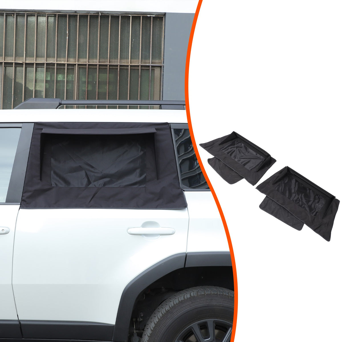 Rear Door Window Shade Trim Cover For Toyota Land Cruiser LC250 24+ 2