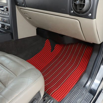 Red Car Floor Mats Liner Cargo Carpets Foot Pads For Hummer H2 2003-2007 17