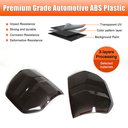 Smoked Black Rear Tail Light Guard Cover Trim Shell For Ford Maverick 2022-2024 8