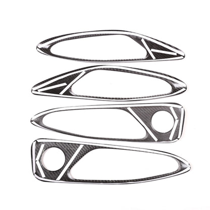 Real Carbon Fiber Inner Door Handle Trim Cover For Alfa Romeo Giulia 952 2017-20 2