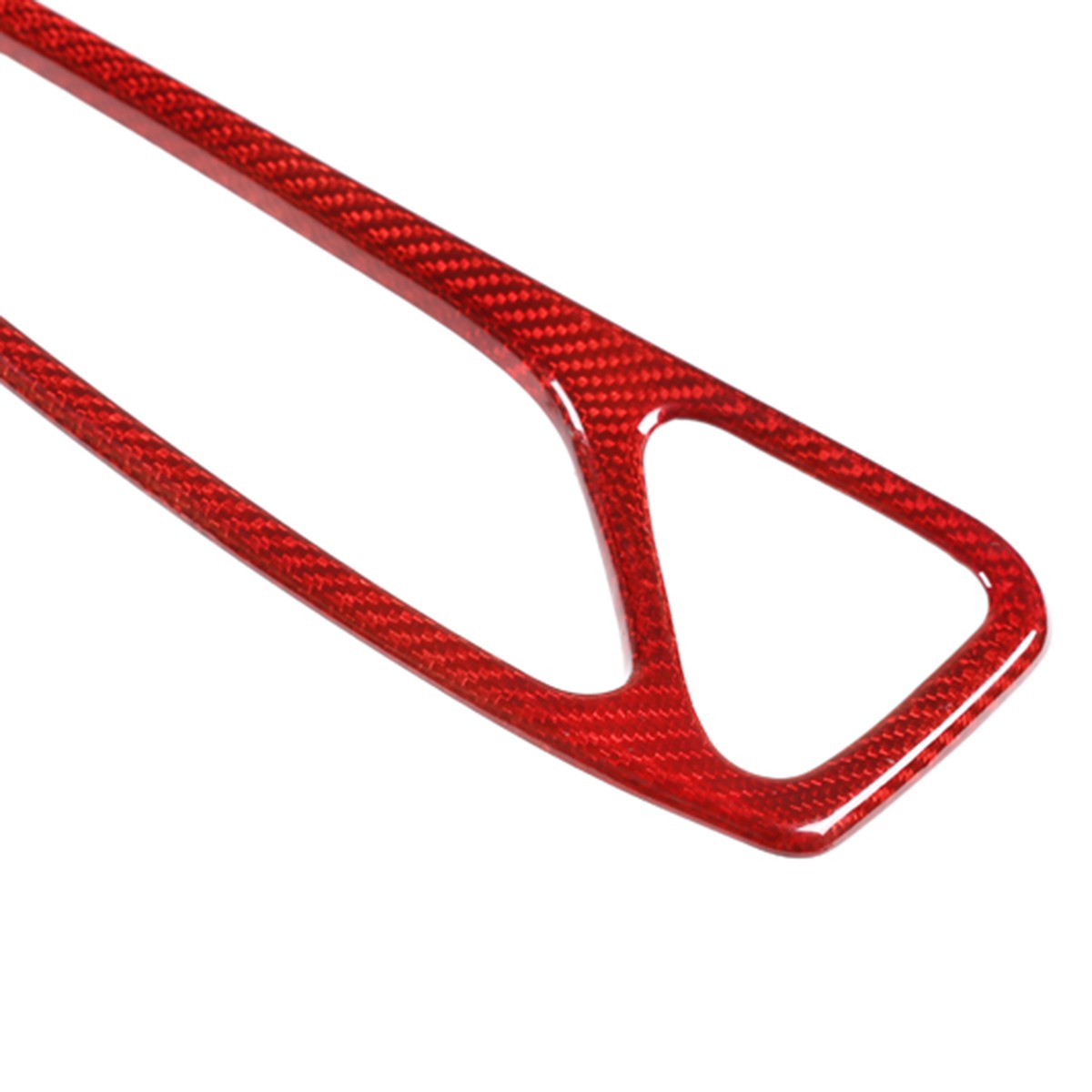 Red Real Carbon Fiber Inner Door Handle Trim For Alfa Romeo Stelvio 949 2017-20 6