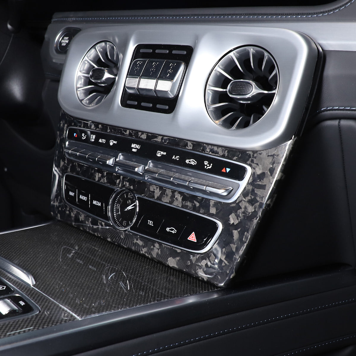 Forged Carbon Center Console Volume Mode Trim For Benz G Class W463 G500/63 19+ 15