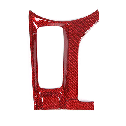 Red Real Carbon fiber Center Multimedia Panel Cover Trim For Mazda MX-5 2016-23 4
