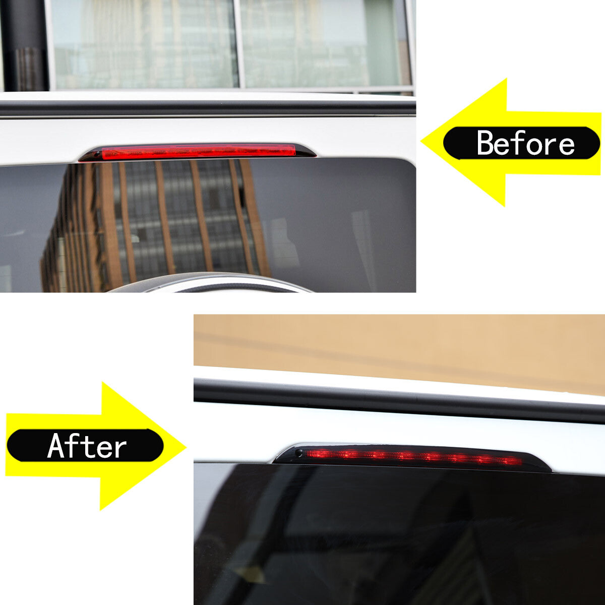 Rear Tail Light Hood Cover Trim Smoke black Kit For Benz G W464 G500 G63 19-23 16