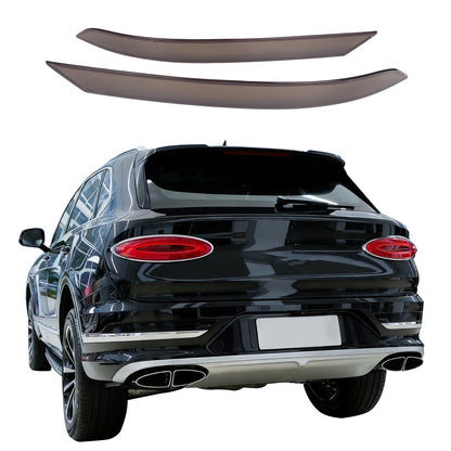 Smoked Black Rear Fog Light Lamp Trim Cover For Bentley Bentayga 2021-23 US 2