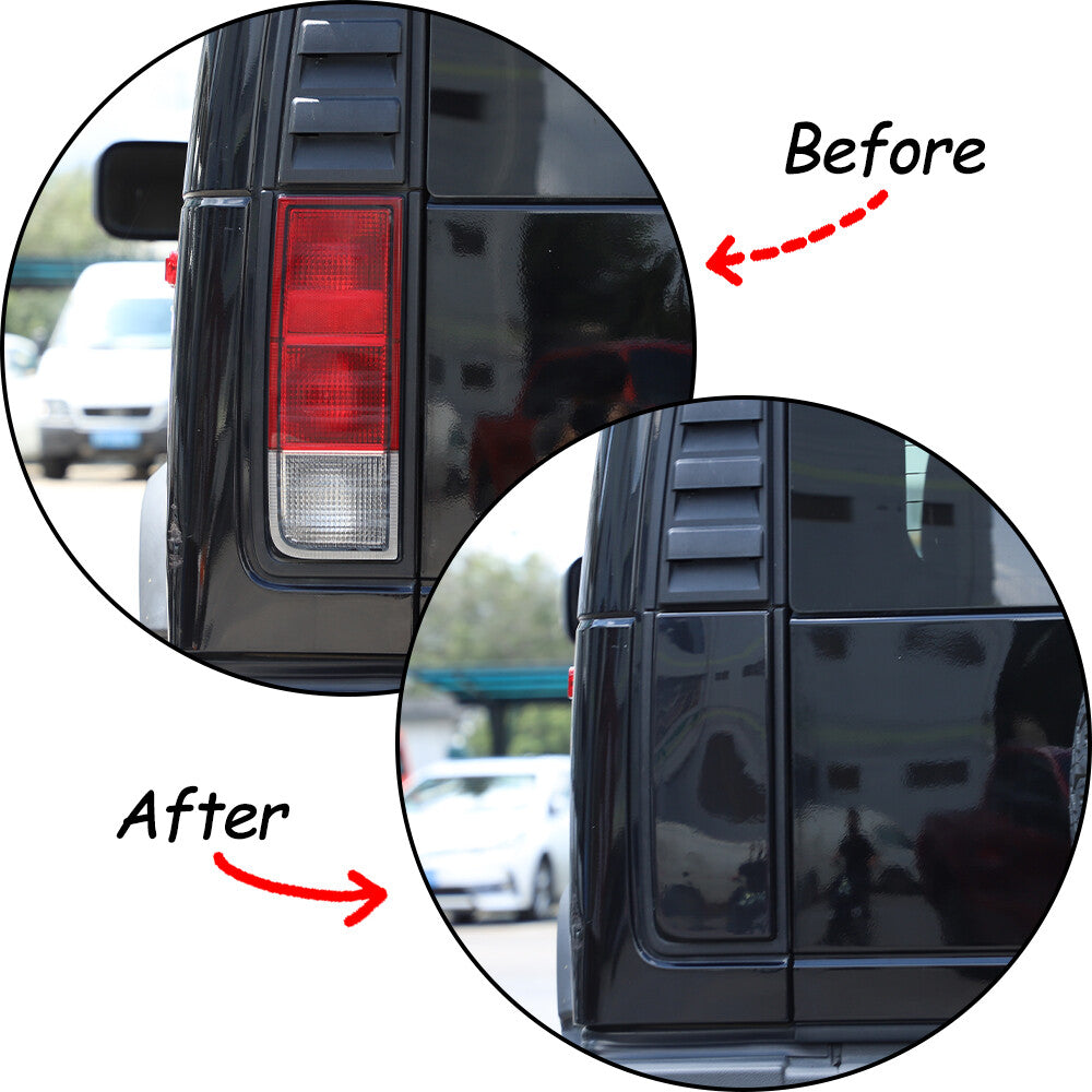18pcs Smoked Front Rear Side Tail Light Roof Light Trim Cover For Hummer H2 25