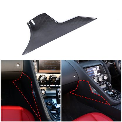 Honeycomb Gear Shift Side Panel Cover Interior Trim For Jaguar F-Type X152 13-24 7