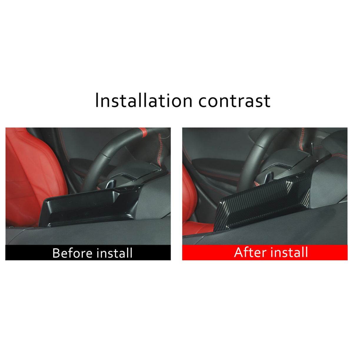 Carbon Fiber ABS Interior Full Decor Cover Trim Kit For Corvette C8 2020-2025 - Styles 31-35 34