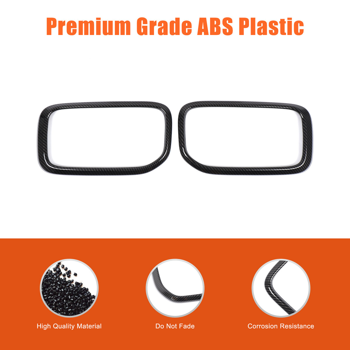 Carbon Fiber ABS Exterior Front Bumper Door Trim For Benz G-Class W465 2025+ 29