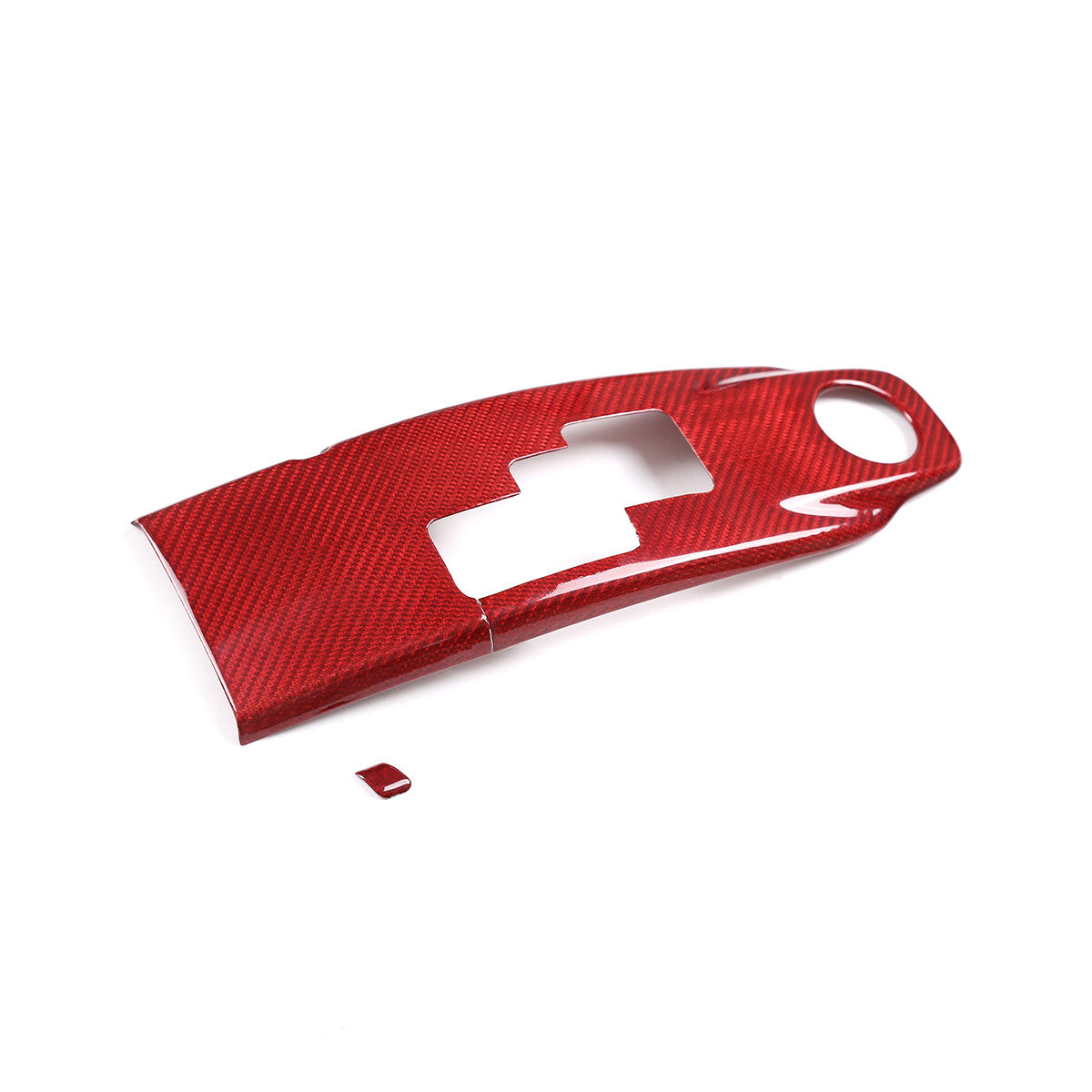 ABS Red Center Bezel Console Gear Shift Lever Cover For Nissan GTR R35 08-16 4