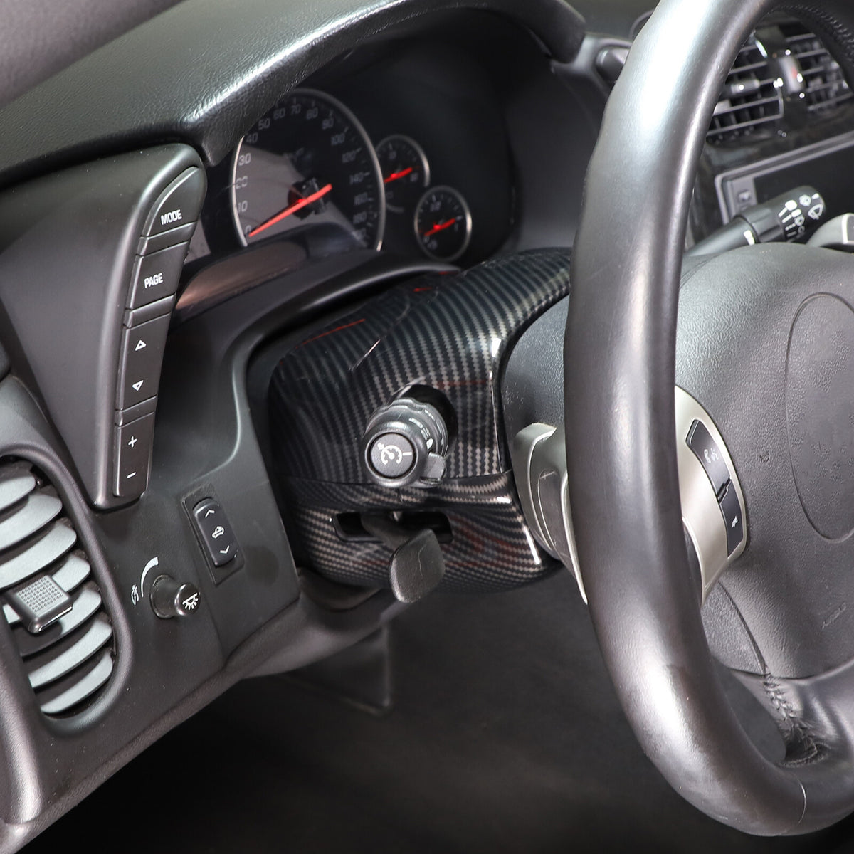 ABS Carbon Fiber Interior Decor Accessories Cover Trim For Corvette C6 2005-13 141