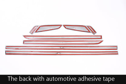 Glossy Black Door Body Side Molding Cover Trim For BMW 5 Series 2018-22 9
