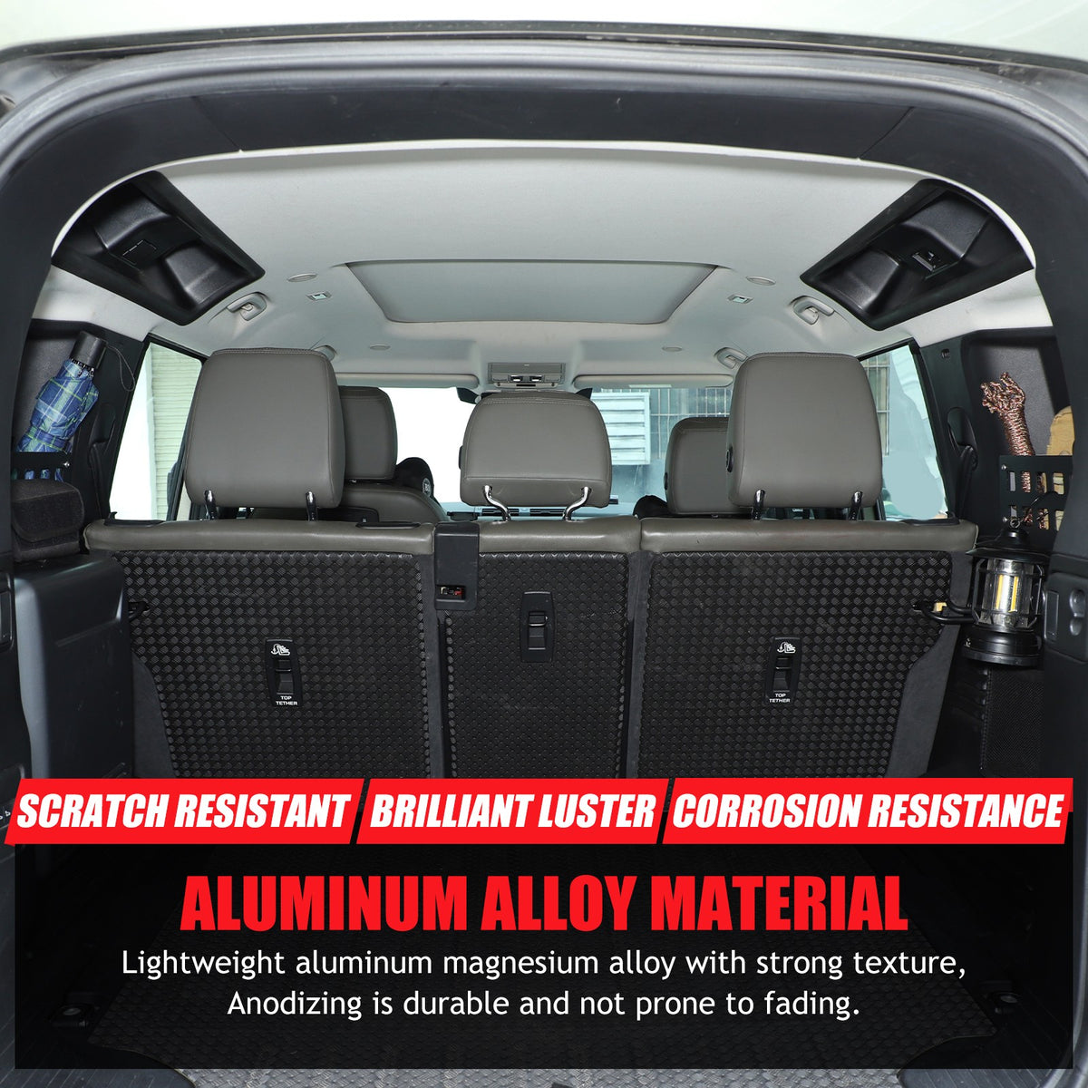 Trunk Side Window Storage Fence Molle Panel For LR Defender L663 110 20+ US 9