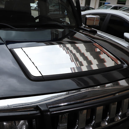 9PCS Steel Hood Engine Air Vent Outlet Cover Trim Fit For Hummer H3 2005-2009 7