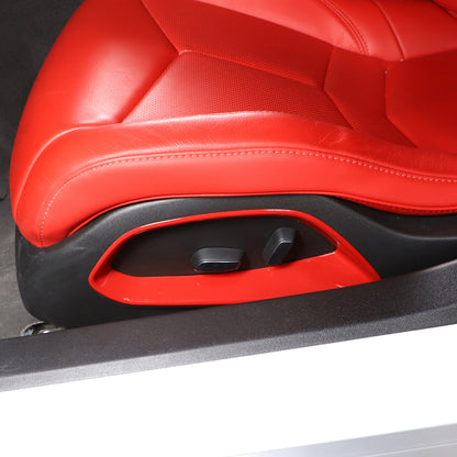 Red Full Interior Set Dash Panel Decor Cover Trim Kit For Corvette C8 2020-25 - Variants 16-20 40