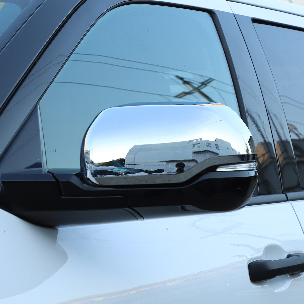 Chrome Side Mirror + Door Handle Covers Molding Trim for Toyota Tundra 2022-26 8