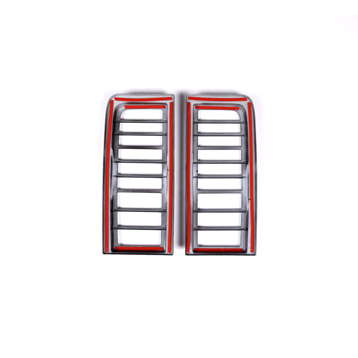 Glossy Piano Black Front Bumper Exterior Trim Cover Set For Hummer H2 2003-2009 - Styles 6-10 60